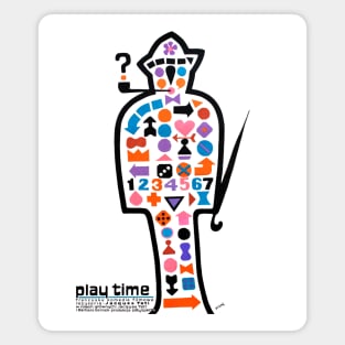 Jacques Tati Playtime (Polish Poster) Magnet